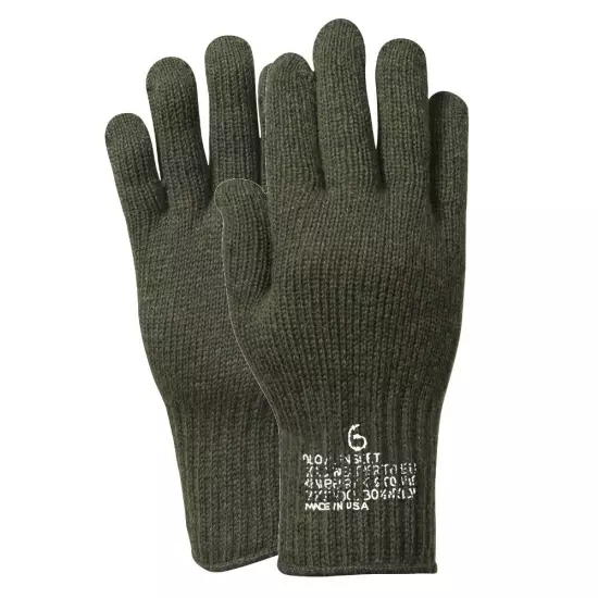 Rothco 8418 Wool/Nylon Military Stamped G.I. Glove Liners