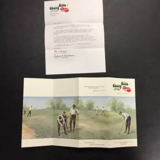 Rare Vintage Cherry Hills Lodge & Golf Course Brochure Letter Door County, WI