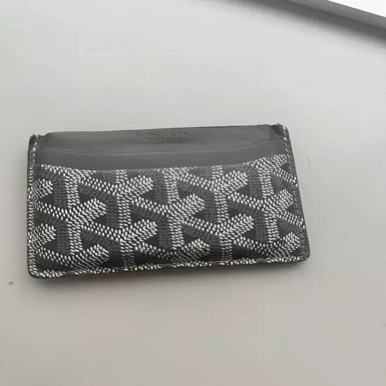 Authentic Goyard Saint Sulpice Card Holder - Grey