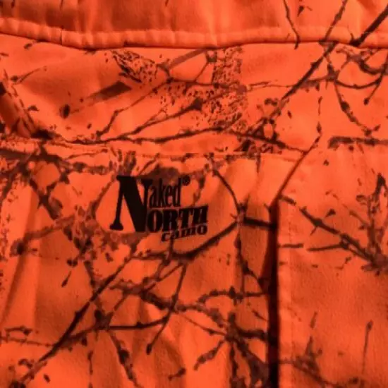 Gamehide Naked North Camo Hunter Hide Orange Weatherproof Hunting Jacket Medium 