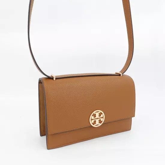 Tory Burch Miller Shoulder Bag Tiger's Eye Brown OS