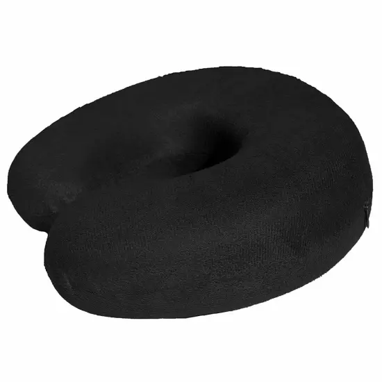 Memory Foam U Shaped Travel Sleep Pillow Head Back Neck Support Cushion Black