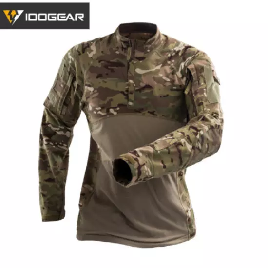 IDOGEAR Tactical Combat Shirt Perspiration T-Shirt Long Sleeve Tops Paintball