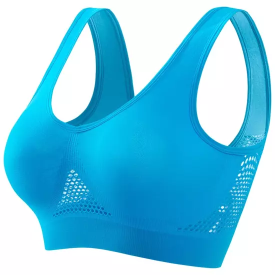 Womens Sports Bra Seamless Wirefree Breathable Yoga Bra Comfort Sleep Bra