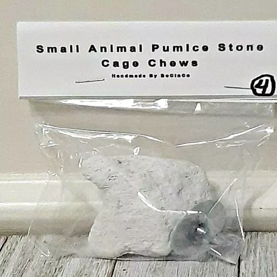 Pumice Pet Chews 15 piece pumice stone chinchilla bird 5 bags - 3 stones per bag