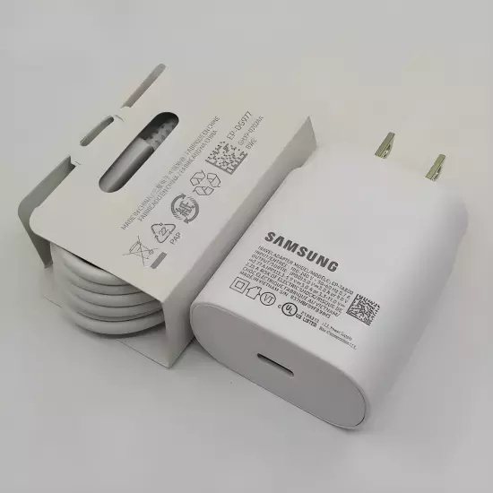 Original Samsung Galaxy S22 S22+ Ultra Super Fast Wall Charger & Type C Cable