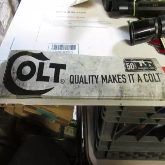 [NB] three colt bumper sticker quality makes a Colt 11.5 x 3"