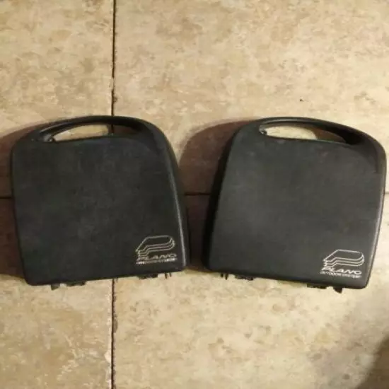 2 Vintage Plano Outdoor System 9in x 10in Gun Pistol Cases