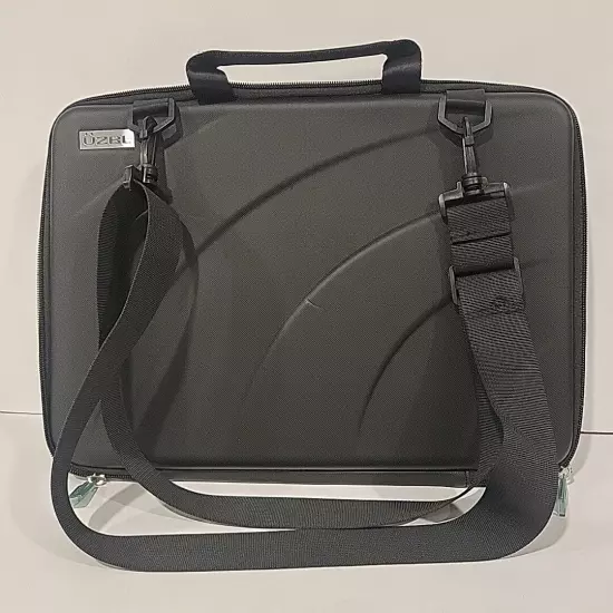 UZBL Black Zip Up Shockproof Laptop Case Pouch