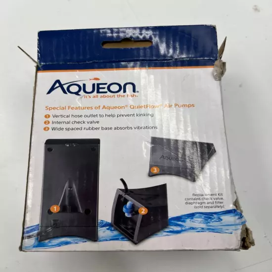 Aquarium, Aqueon QuietFlow Air Pump (Air Pump 40 - (Up to 40 Gallon Aquariums