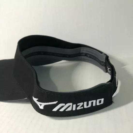 Mizuno Performance Wear Tour Series Adult Sun Visor Adjustable Black Golf Tennis