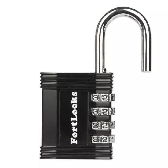 Padlock - 4 Digit Combination Lock for Gym Outdoor & School Locker, Fence, Ca...