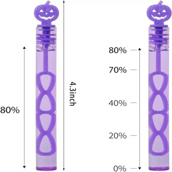 CCINEE 40pcs Halloween Bubble Wands, Mini Pumpkins Wands... 