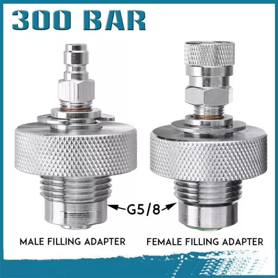 Filling Adapter/8 Stainless Steel 300 Bar Pressure For 300 Cylinders