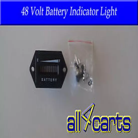 Golf Cart Battery Meter | 48 Volt Battery indicator light | Universal to 48v