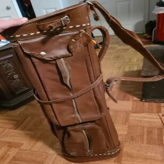 Vintage All Leather Golf Bag