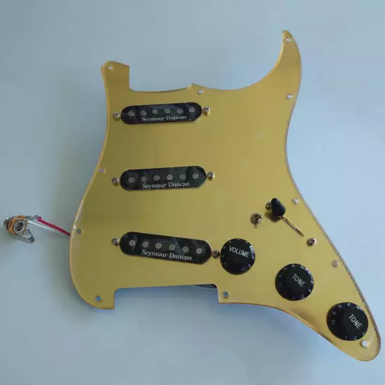 Guitar Prewired Loaded Strat Pickguard with Coil Splitting Alnico5 Pickup for ST