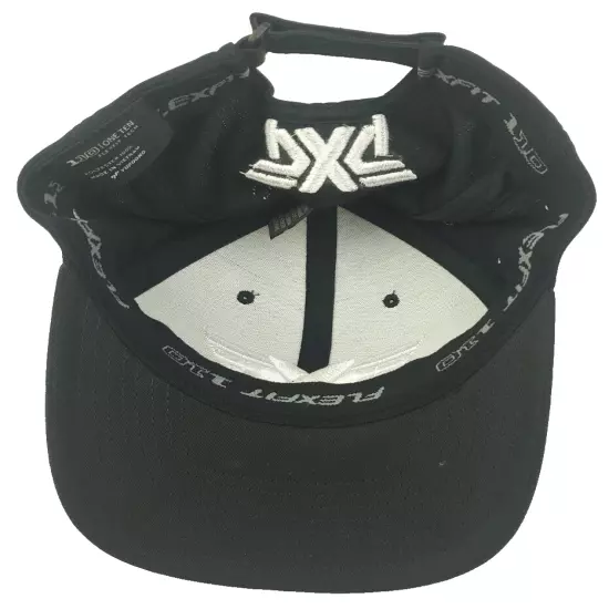 PXG Golf 110 One Ten Flexfit Tech Adjustable Hat Black w/White Raised Embroidery