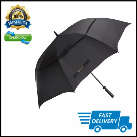 Golf Umbrella 80 Inch Extra Large Oversize Windproof Stick Umbrella Double Canop