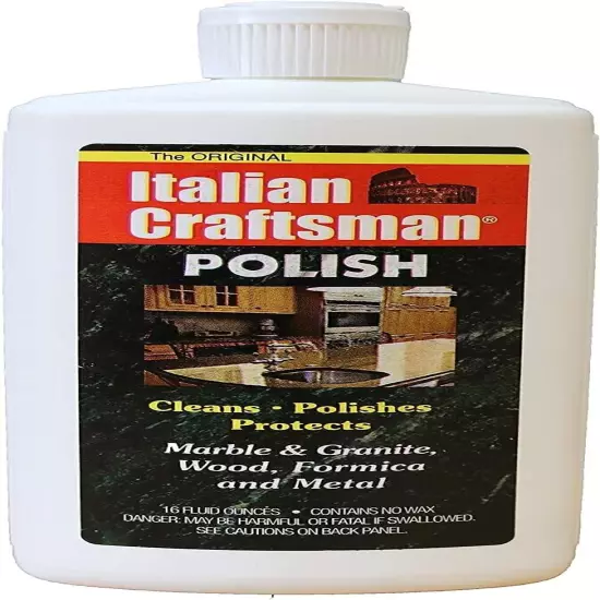 Granite and Marble Polish, Cleans and Protects, Italian Craftsman 16 oz (1 Pack)