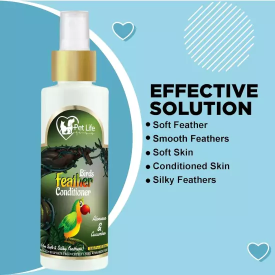 Pet Life Organic&Ayurvedic Birds Feather Conditioner Spray Dry&Waterless Birds