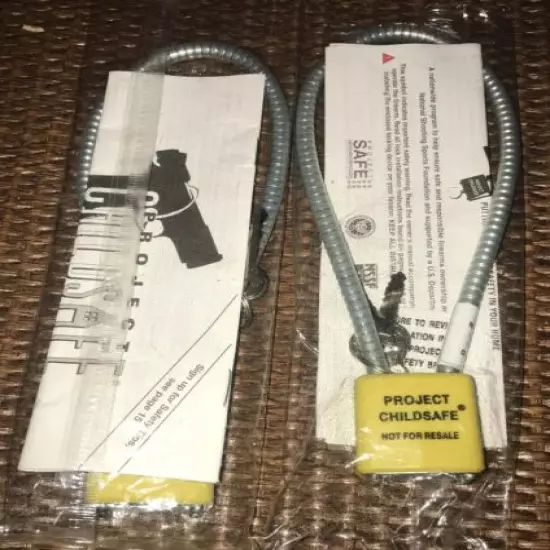 Project Childsafe Locks Lot Of 2 Gun Safety Child Safety 2 Keys And Instructions