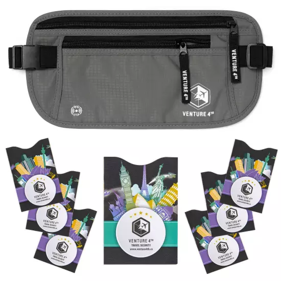 VENTURE 4TH RFID Money Belt for Travel: The Trusted Hidden Waist Stash