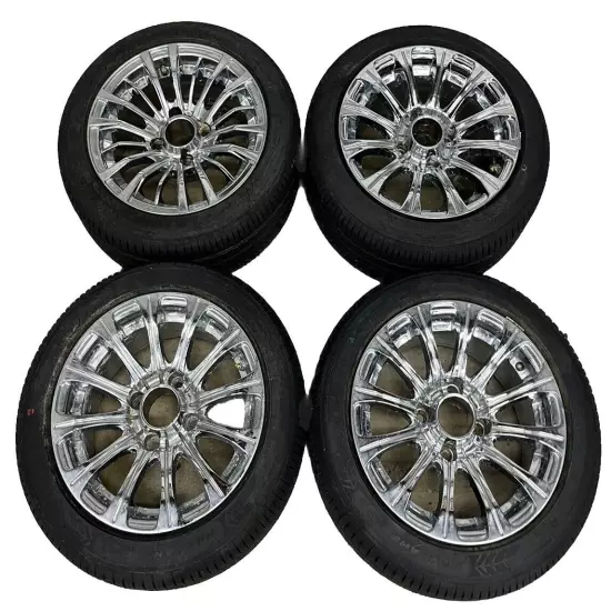 Set Of 4 175/50 R13 Golf Cart Wheels And Tires (Read Description)