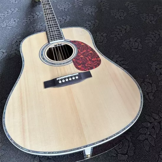 high quality 41 inch D45 solid spruce top acoustic guitar shipping quickly