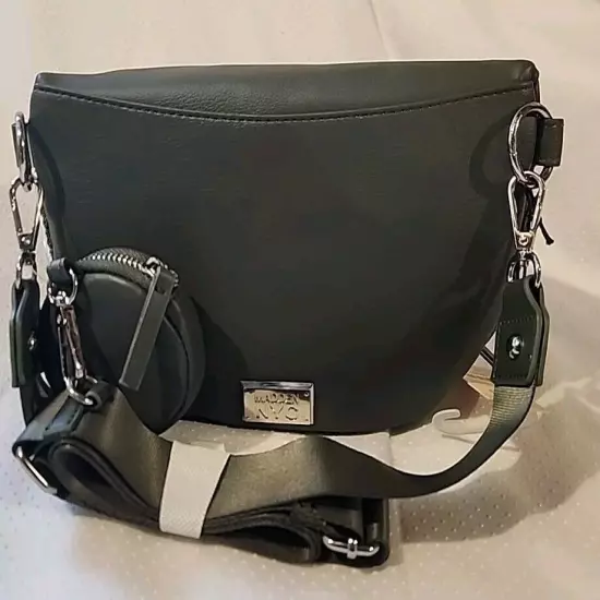 Madden NYC Shoulder Strap bag/Purse. Color: Amy Green.