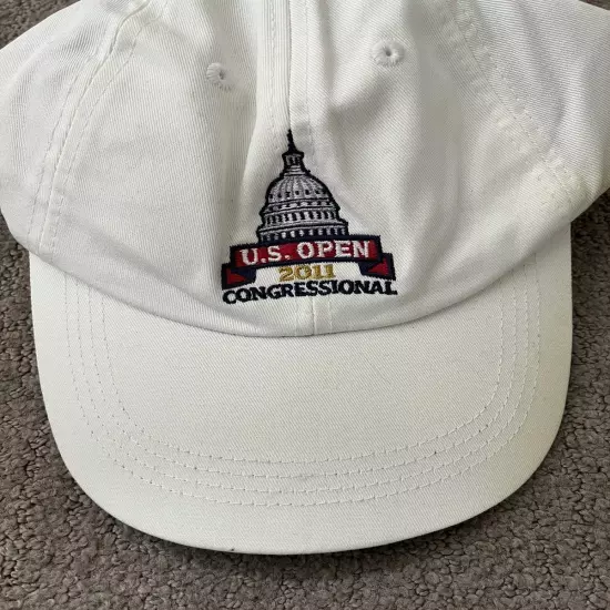 US Open Congressional Golf Hat USGA 2011 White Bethesda Washington DC