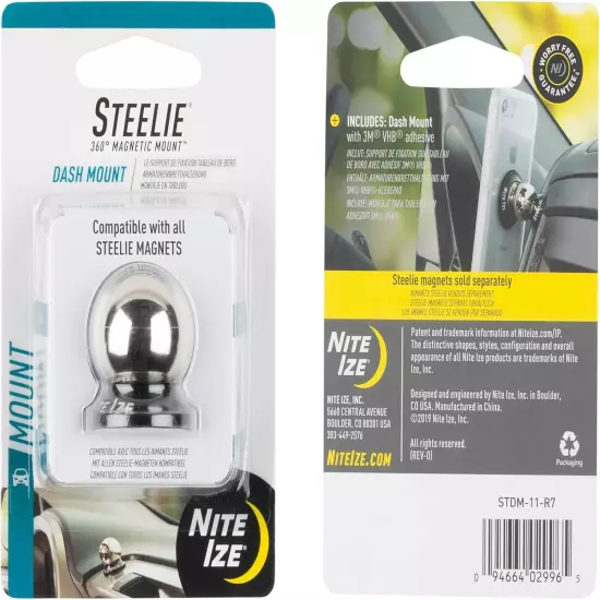 Steelie Dash Mount - Additional Car Mount Dash Ball for Steelie Magnetic Phone M