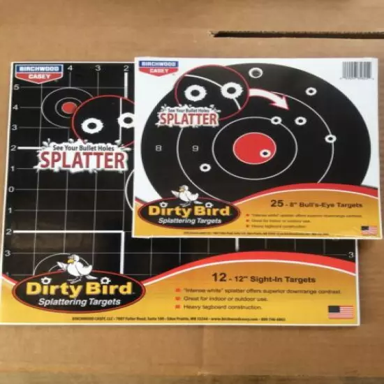 BW Casey Dirty Bird Target 8 inch And 12 Inch 12pc And 25pc Brand New