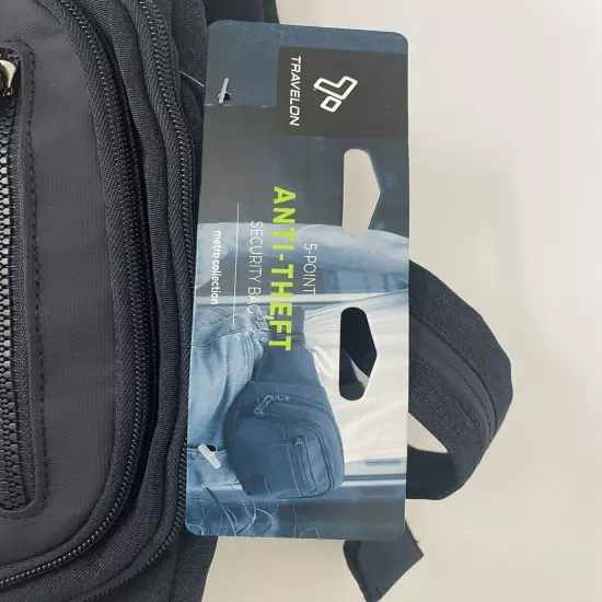 Travelon Waist Pack Anti-Theft RFID Blocking Navy Heather NWT