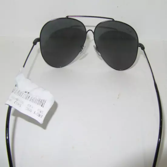 Ray Ban RBR0101S 002 GS Black Aviator Reverse Unisex Sunglasses NWT $203