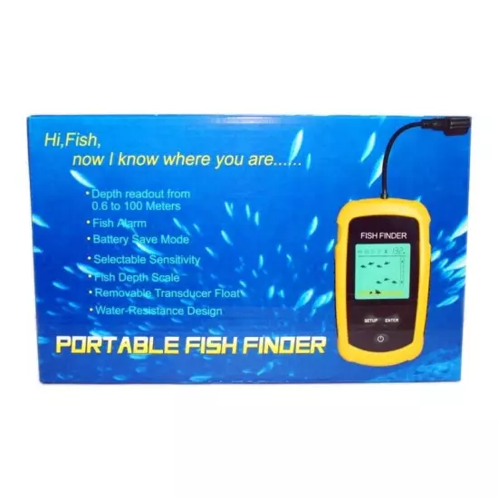 Ultrasonic Wired Fish Detector Radar Detection of Fish Shoal Sonar Fish Finder