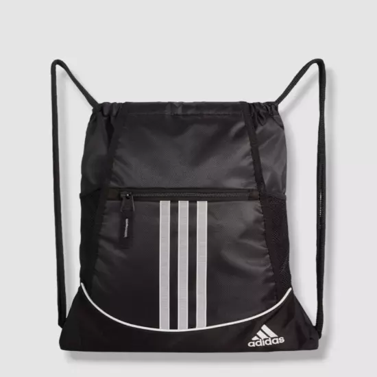 $25 Adidas Men's Black Alliance II Sackpack Bookbag Backpack School Sports Bag