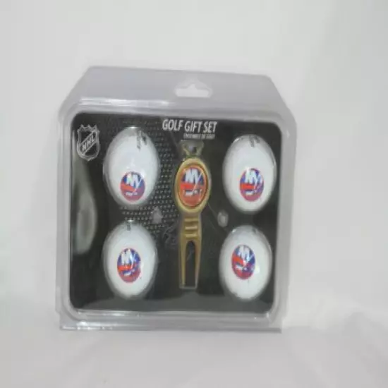 nhl new york Islanders golf set 4 top flite balls ball marker and a divit tool