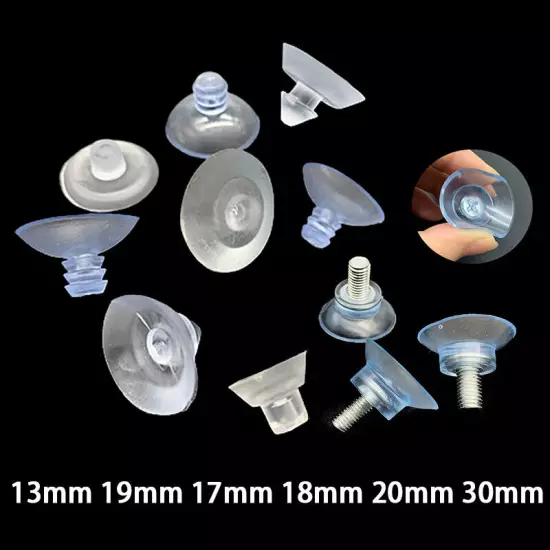 Thumb Screw Sucker Suction Cups 13/17/18/20/30mm PVC Rubber Glass Suckers