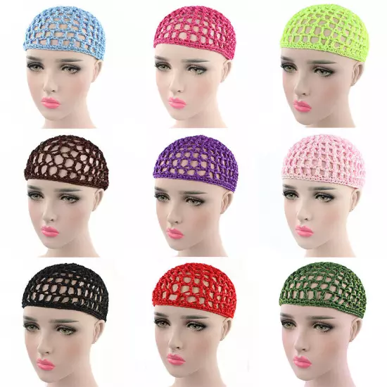 Mesh Hair Net Crochet Cap Fishnet Hairnet Hair net Snood Sleeping Night Cover