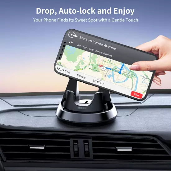 Dashboard Phone Holder, Car Phone Holder Mount, Thickness Adjustable Car Cell Ph