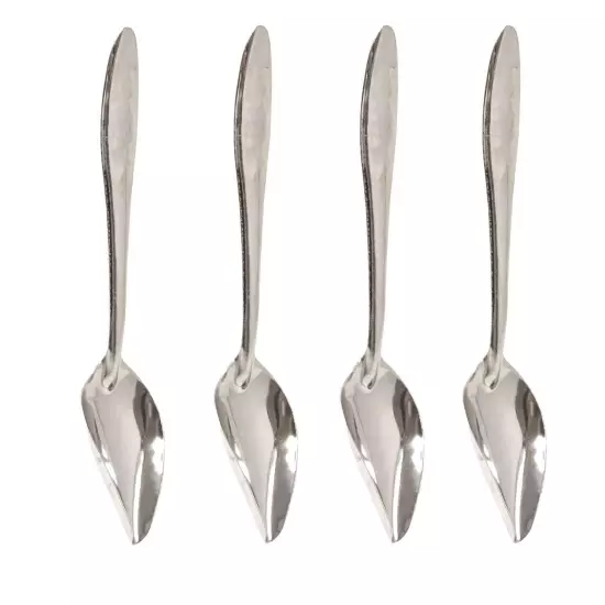 4PCS Stainless Steel Bird Feeder Spoons Parrot Feeding Scoops Hand Feeding Sp...