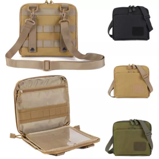 Tactical Molle Pouch EDC Tool Organizer Hunting Bag with Map Pouch Waist Bags