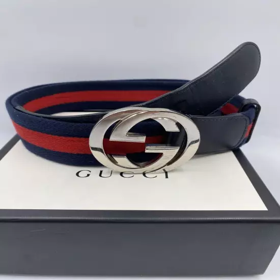 Gucci Interlocking Leather Belt Men s