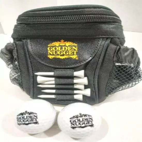 GOLDEN NUGGET MINI BAG GOLF 07805-0467 Logo Golf Balls And Bag NEW