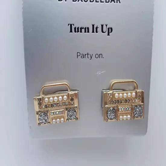 SUGARFIX by BaubleBar 'Turn It Up' Statement Earrings Gold Toned