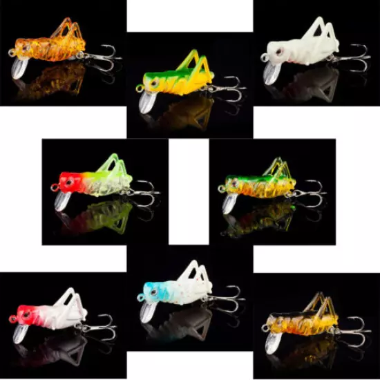 60pcs Hard Fishing Lures Minnow Shad Popper VIB Frog Crankbait Crank Bait Tackle