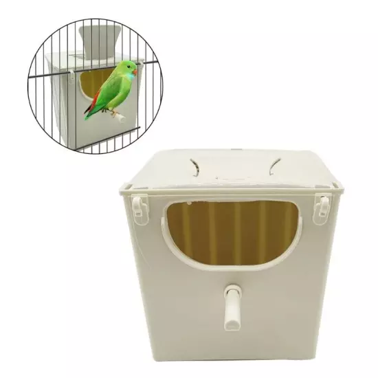 Hanging Bird Nest for Cage Parakeet Breeding Box in Two Ways