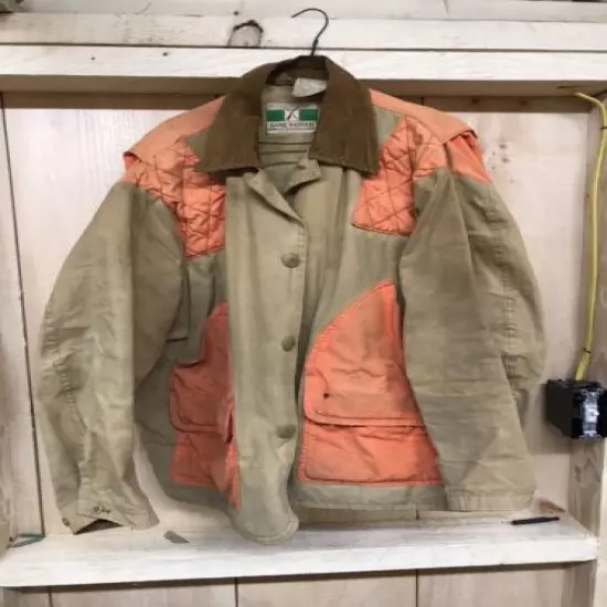 Vtg Game Winner Car Hart Style Hunting Standard Field Coat Brown Orange Used