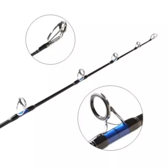 Jigging Boat Spinning Fishing Rod Pole Japan High Carbon Fiber Fast 3 Sections S